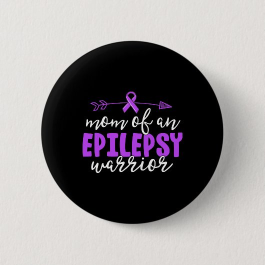 Epilepsy mama Paarse Ribbon Awareness Moeder Ronde Button 5,7 Cm (Voorkant)