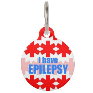 Epilepsy Medical Alert Label Huisdierpenning