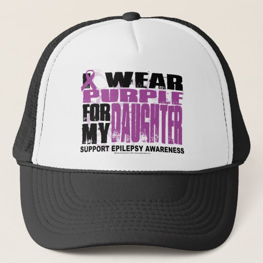 Epilepsy Paars voor Dochter Trucker Pet (Voorkant)