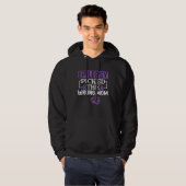 Epilepsy Picked The Wrong Mom Purple Ribbon Epilep Hoodie (Voorkant volledig)