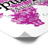 Epilepsy Ribbon of Butterflies Poster (Hoek)