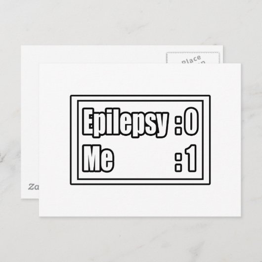 Epilepsy Scorebord Briefkaart (Voorkant / Achterkant)
