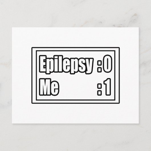 Epilepsy Scorebord Briefkaart (Voorkant)