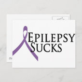 Epilepsy Sucks Briefkaart (Voorkant / Achterkant)