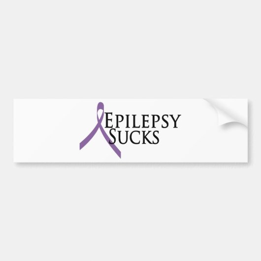 Epilepsy Sucks Bumpersticker (Voorkant)