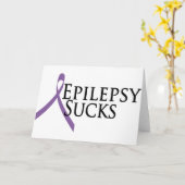 Epilepsy Sucks Kaart (Gele Bloem)