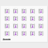 Epilepsy Support Advocate Cure Ronde Sticker (Vel)