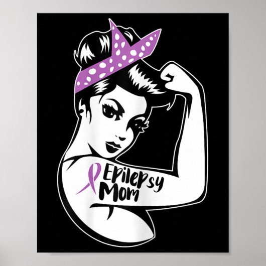 Epilepsy Support - Epileptic Awareness Epilepsy Mo Poster (Voorkant)