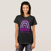 Epilepsy Support Squad Epilepsy Awareness Rainbow  T-shirt (Voorkant volledig)