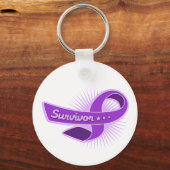 Epilepsy Survivor Ribbon Sleutelhanger (Voorkant)