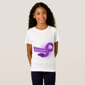 Epilepsy Survivor Ribbon T-shirt (Voorkant volledig)