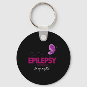 Epilepsy waakzaamheid voor mijn dochter sleutelhanger