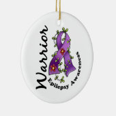 Epilepsy Warrior 15 Keramisch Ornament (Rechts)