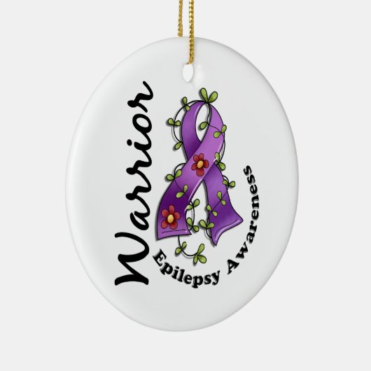Epilepsy Warrior 15 Keramisch Ornament (Rechts)