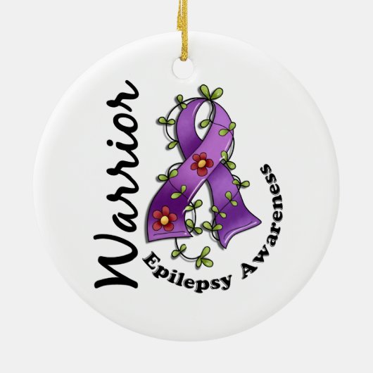 Epilepsy Warrior 15 Keramisch Ornament (Achterkant)
