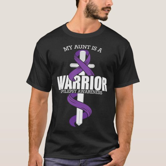 Epilepsy Warrior Aunt Epilepsy Awareness T-shirt (Voorkant)
