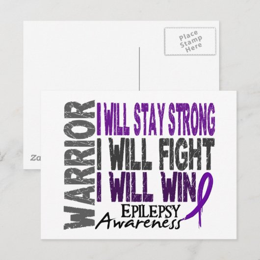 Epilepsy Warrior Briefkaart (Voorkant / Achterkant)