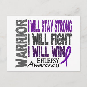 Epilepsy Warrior Briefkaart