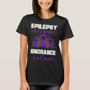 Epilepsy Warrior Epileptic Day Paars Ribbon Epile T-shirt