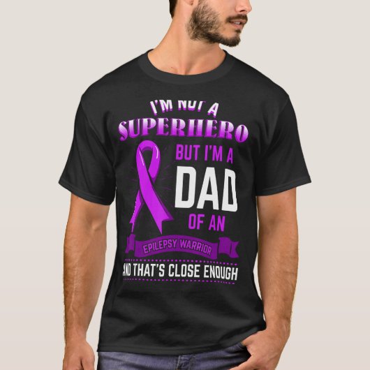 Epilepsy Warrior Epileptic Day Paars Ribbon Epile T-shirt (Voorkant)