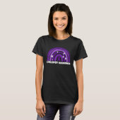 Epilepsy Warrior For Women Mom Purple Epilepsy Awa T-shirt (Voorkant volledig)