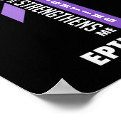 Epilepsy Warrior Jesus Jezus Christus Epilepsy Awa Poster (Hoek)