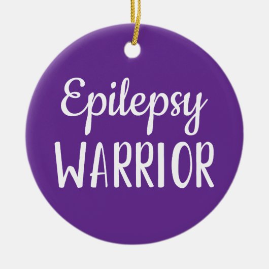Epilepsy Warrior Keramisch Ornament (Voorkant)