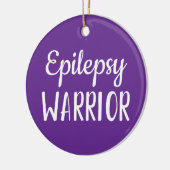Epilepsy Warrior Keramisch Ornament (Links)
