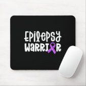 Epilepsy Warrior Kids Purple Ribbon Awareness Wom Muismat (Met muis)