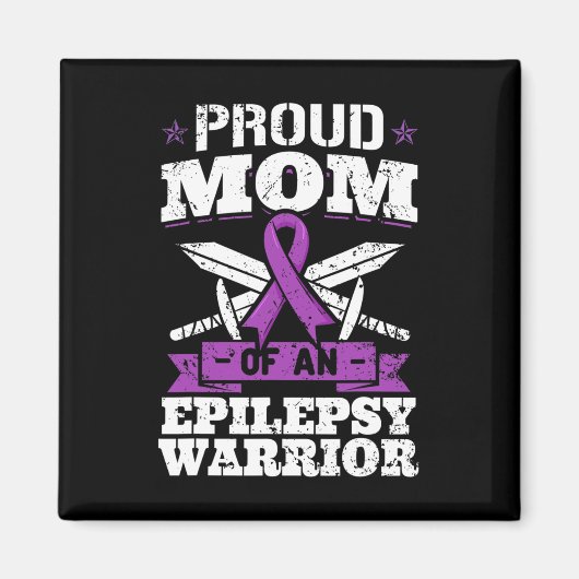 Epilepsy Warrior Ma Epileptische aanvallen en epil Magneet (Voorkant)