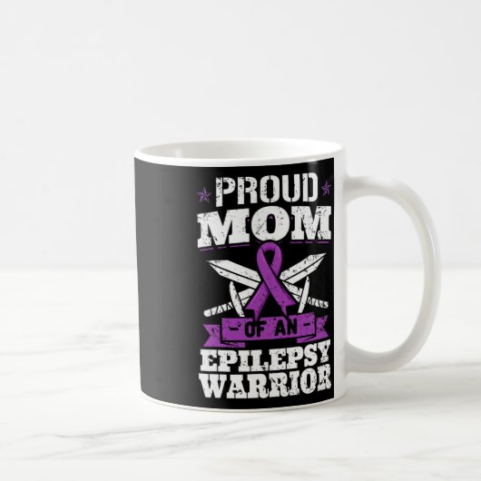 Epilepsy Warrior Mom Epileptic Seizure Disorder Ad Koffiemok (Rechts)