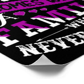 Epilepsy Warrior Paars Ribbon Epilepsy Bewustheid Poster (Hoek)