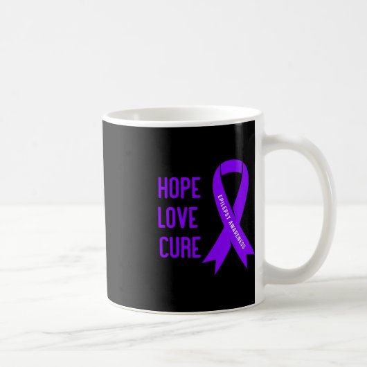 Epilepsy Warrior - Paarse Epilepsie Bewustheid Koffiemok (Rechts)