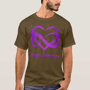 Epilepsy Warrior Paarse Epilepsy Bewustheid T-shirt