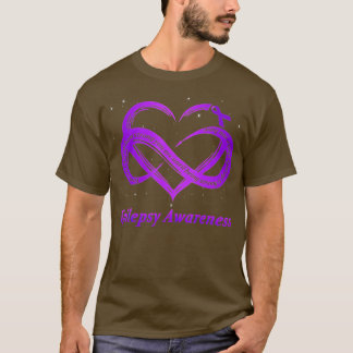Epilepsy Warrior Paarse Epilepsy Bewustheid T-shirt