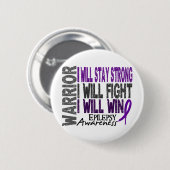 Epilepsy Warrior Ronde Button 5,7 Cm (Voorkant /achterkant)