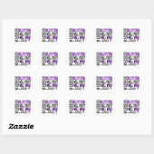 Epilepsy Warrior Ronde Sticker (Vel)