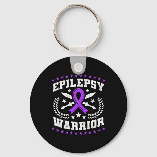Epilepsy Warrior Sleutelhanger (Voorkant)