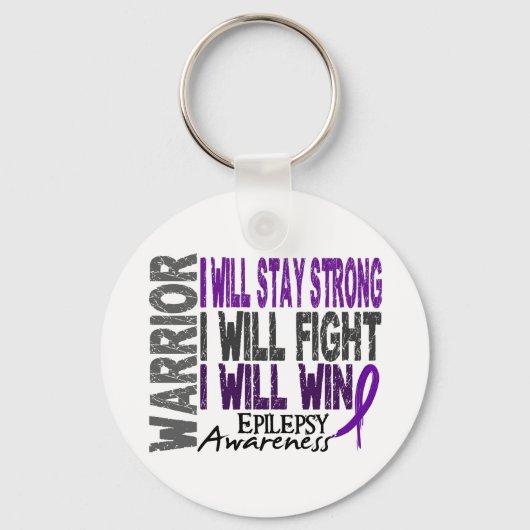 Epilepsy Warrior Sleutelhanger (Voorkant)