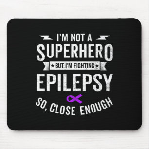 Epilepsy Warrior Survivor Awareness Support Paars Muismat