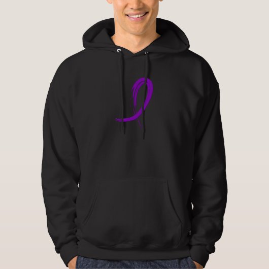 Epilepsy's Paarse lint A4 Hoodie (Voorkant)