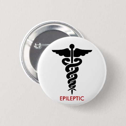 EPILEPTIC RONDE BUTTON 5,7 CM (Voorkant /achterkant)