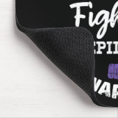 Epileptische krijger en Paarse lint Epilepsie Awar Muismat (Hoek)