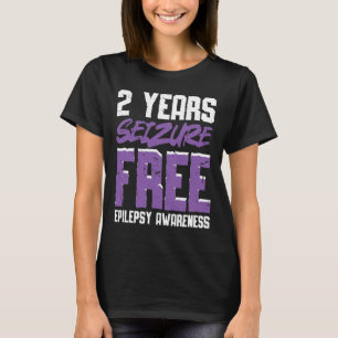 Epileptische krijger en Paarse lint Epilepsie Awar T-shirt
