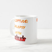 Epileptude met aandacht Klassieke Mok (Voorkant links)