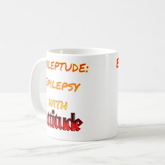 Epileptude met aandacht Klassieke Mok (Voorkant links)