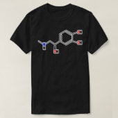 Epinefrine Moleculaire structuur T-shirt (Design voorkant)