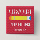 Epinephrine Allergy Alert Button (Voorkant)