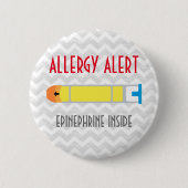 Epinephrine Allergy Alert Button (Voorkant)