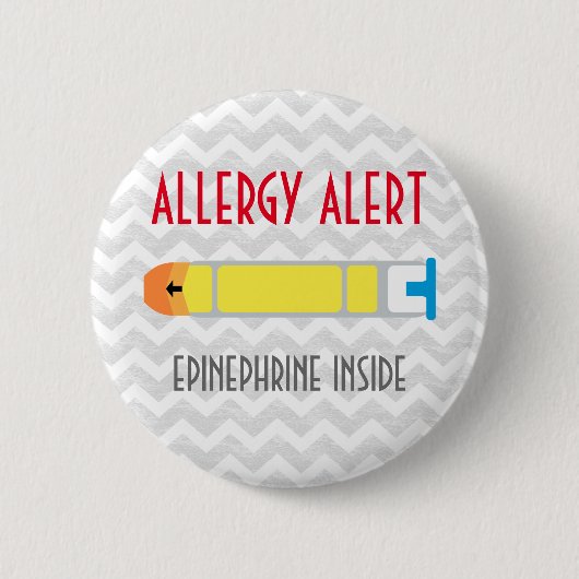 Epinephrine Allergy Alert Button (Voorkant)
